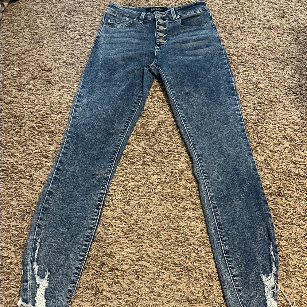 Indigo Rein Classic Blue Denim Jeans 4